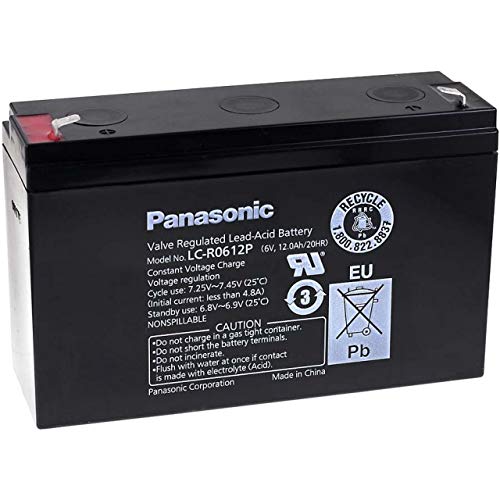 Preisvergleich Produktbild Panasonic Bleiakku LC-R0612P, 6V, Lead-Acid