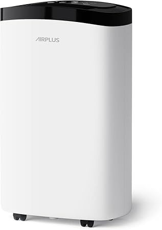 AIRPLUS 1,500 Sq. Ft Dehumidifier for Basement, 30 Pints Powerful Dehumidifier for Home, Large Rooms, Bedrooms, Sufficient Capacity Water Tank with Drain Hose (AP1907)