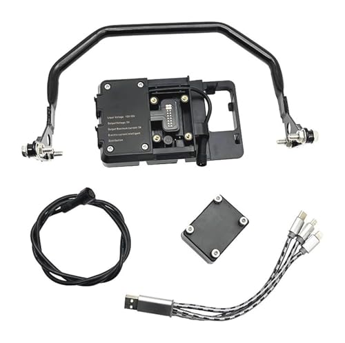 Soporte De Navegación GPS para Motocicleta para BMW para R1200GS para R1250GS para F700GS para F800GS para F750GS para F850GS Soporte Inalámbrica Teléfono Navegación GPS Motocicleta(Full Set AB)