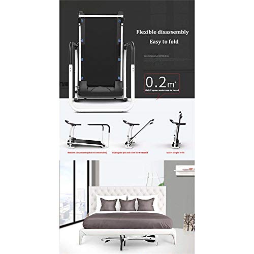 Image of Folding Treadmill Running and Step Machine, Electric Motorized Running Machine,Household Multifunctional Slow-Speed Treadmill with Armrest,for Middle-Aged and Elderly
