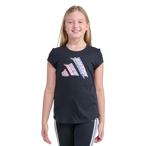 Image of adidas Kids Girls Essential Tee Casual Tops Casual - Black