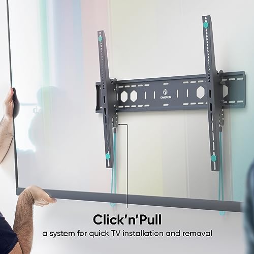 Onkron Tilt Tv Wall Mount For 60-110 Inch Tvs Up To 265 Lbs, Tilting Tv Mount Max 900X600Mm Vesa Wall Mount Tv, Wall Mount Tv Curved/Flat Screen Wall Mount, Black Wall Tv Mount #TOP3