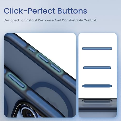 Image of CASEGEAR Bold Pro Back Cover Case Compatible with iPhone 17 | 14.8 Feet Drop Protection | Compatible with MagSafe | 360 Complete Protection | Shockproof & Scratch Resistant | Blue