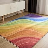 benuta Basic Waschbarer Teppich George - Multicolor/Lila 160x230 cm - Kunstfaser...