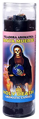 3 Pieces Candles Cocktail VELADORA HOLY Death Black- Santa Muerte Negro Aromatic