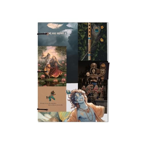 Image of Krishn Thought Diary Notebook 7x5 Inch 160 Pages Unruled Journal for Notes