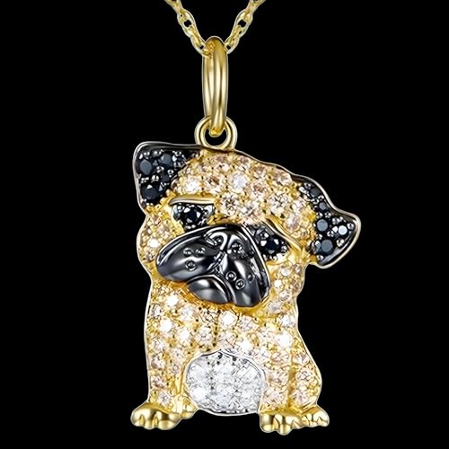 Collier carlin strass Coy B242 d'exception, fini doré et chaîne plaquée argent - 2