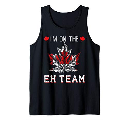 Canadian Flag I'm On The Eh Team Sports Tank Top