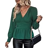 Tela cómoda: la camisa para mujer está hecha de una tela excelente, con un tacto suave y cómodo y una textura delicada que se puede usar con confianza.