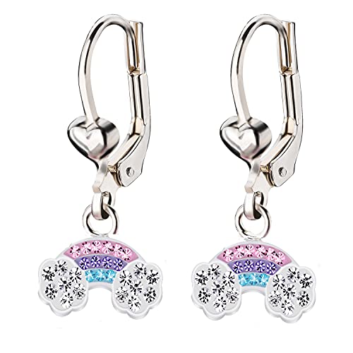 FIVE-D Orecchini a cerchio per bambini, in argento...