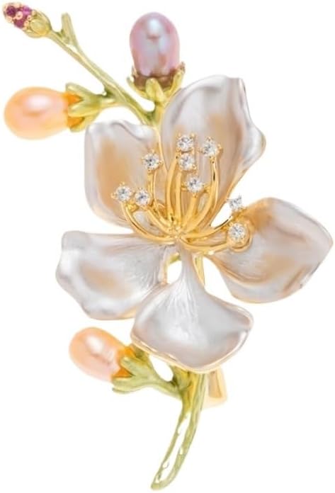 Brooch Pin Jewelry Women Flower Crystal Rhinestone Coat Dress Accessories