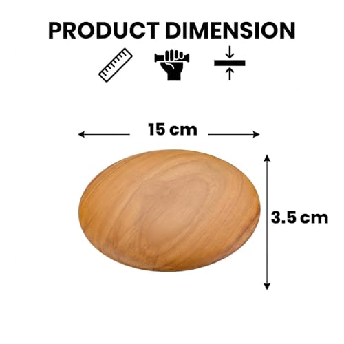 Image of Teak Wood Handle for Main Door /Door Handle for Home & Office /Pull & Push Handle for Main Door /Modern Designer Handle - Pack of 1 (Full, 6 Inch)- Model 5034-| 3 Years Warranty |