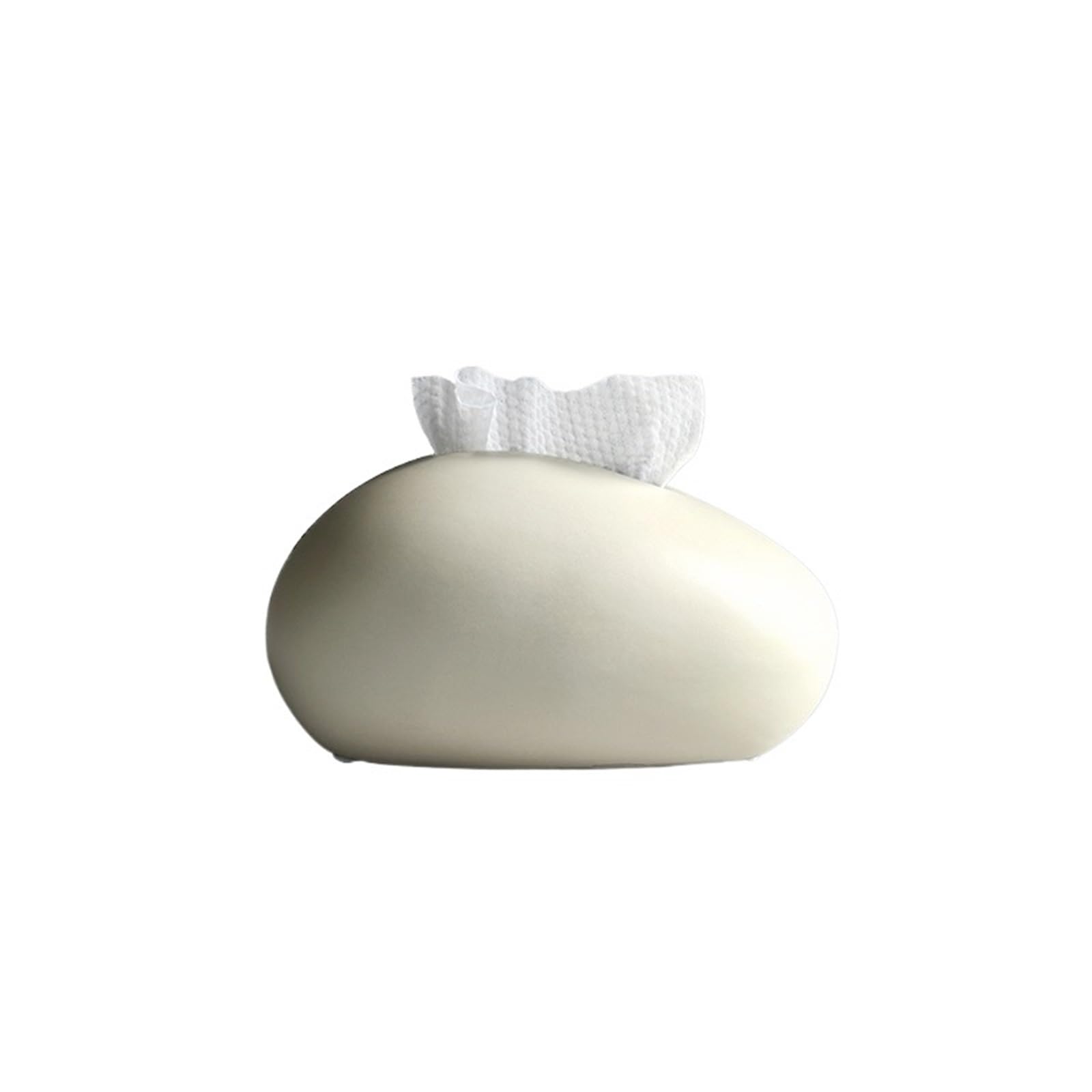 Tissue Case Luxury Ceramic Tissue Box Home Living Room Coffee Table Ornaments Creative Napkin Facial Dispenser Tissue Dispenser(Beige)