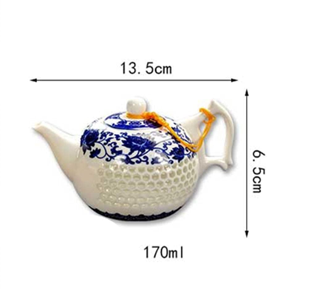 Czajniczek Zaparzacz Do Herbaty Czajniczek Ekspres Do Herbaty 1 Sztuk Hollow Teapot Ceramic Niebieski I Biały Czajnik Czajnik Czajnik Czajnik Czarny Herbata Pu Er Kung Fu Zestaw Herbaty 240Ml Hollow H