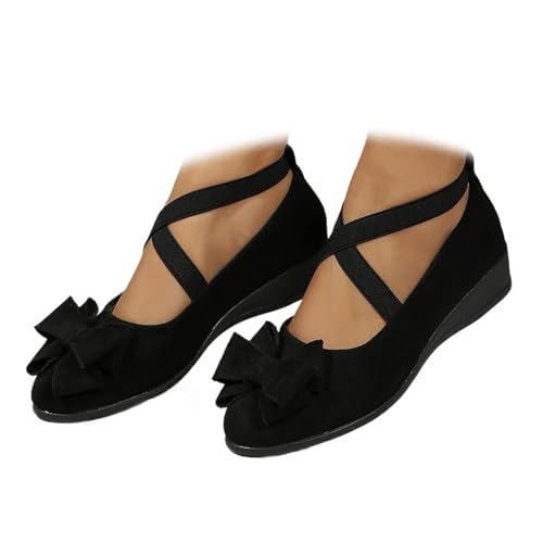 Bequeme Damen-Slipper, elastisch, überkreuzte Riemen,...