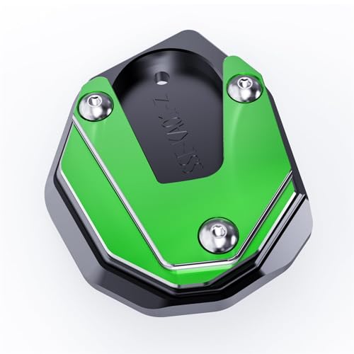 Extension de pied de béquille pour Kawasaki Z900 et Ninja 650 en aluminium vert