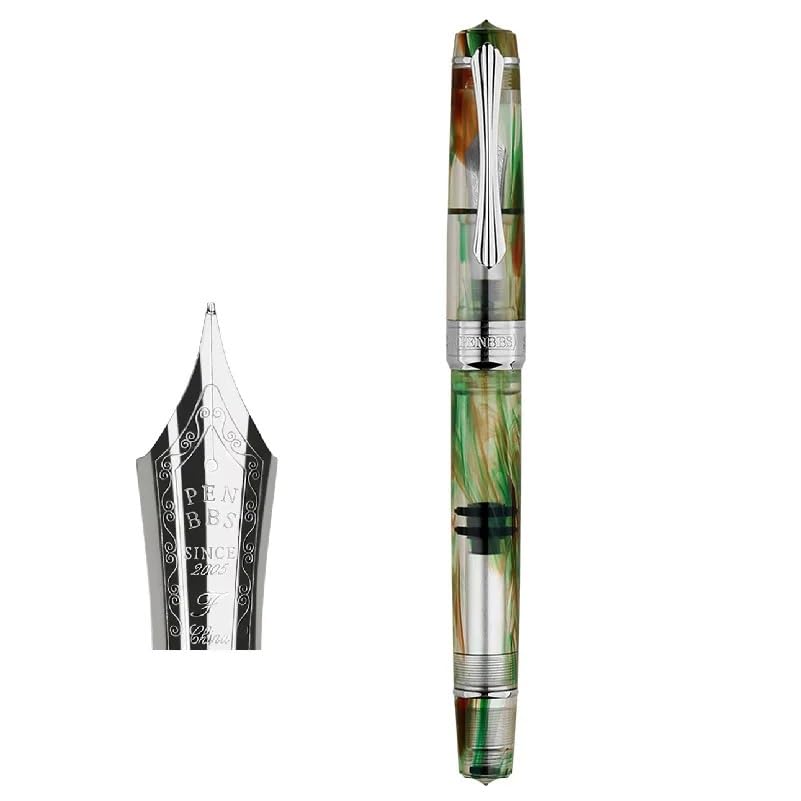 Stylo plume à piston grande capacité résolvant les pannes d'encre en acrylique