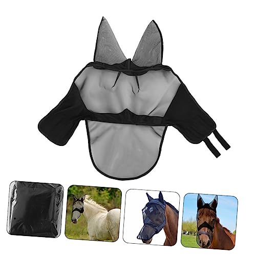Beaupretty máscara de cavalo de estimação Máscara de proteção para animais Máscara de proteção para