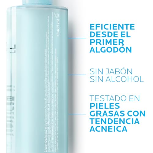 La Roche Posay Agua Micelar, Limpiador facial, Limpia y Elimina Impurezas, Effaclar Ultra, Enriquecida con Agua Termal, Para pieles grasas con tendencia acneica, 400 ml - imagen 4