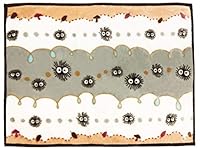 丸眞 膝掛け ジブリ となりのトトロ もくもくクロスケ ブランケット H70×W100cm かわいい ふわふわ おしゃれ 防寒グッズ ポリエステル 1...