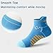 Zumou Kids Athletic Ankle Socks Low Cut Heel Tab for Youth Big Boys Hiking Socks(12-18 Years, A Assorteds 6 pairs)
