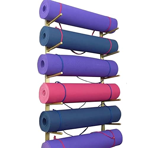 Support mural pour tapis de yoga et rouleau en mousse - Métal SC