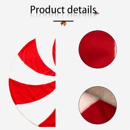 Couverture de sapin de Noël 122cm dessous de verre tapis