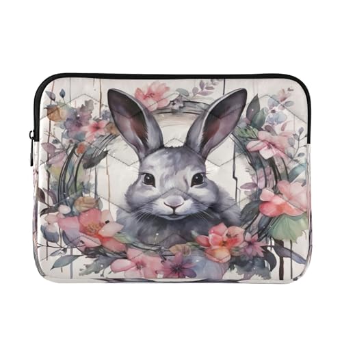 Funda para laptop 13-14 pulgadas impermeable con diseño conejito