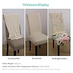 4 Pack Super Fit Stretch Removable Washable Short Dining Chair Protector Cover Seat Slipcover for Hotel, Dining Room, Ceremony, Banquet Wedding Party - Image 4