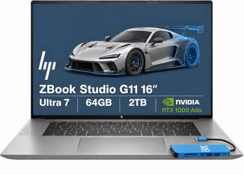 HP ZBook Studio G11 �m�[�g�p�\�R���AUltra 7 165H�ANVIDIA RTX 1000 Ada�A64GB/2TB�B | 16�C���` FHD+�AAI���o�C�����[�N�X�e�[�V�����AIntel 16�R�A�A�G���W�j�A�A�f�U�C�i�[�A2x Th