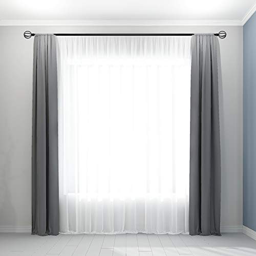 image for WL.Rocaille 86-120 Inch Single Curtain Rod,Enchante Accessories,3/4