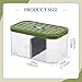 Bothyi Aquarium Breeding Box Small Fish Tank Multifunction Table Centerpieces Acclimation Hatchery for Clownfish Home, Green