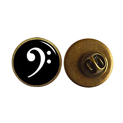 Handmade unique gift shop Modern Fashion Brooch,Beautiful Brooch,Music Pin Brooch - Treble and Bass Heart - Treble and Bass Clef - Musical Heart - Music Jewelry-RC234