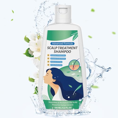 Anti-Dandruff Shampoo for Women/Men, Relieves Scalp Itchiness, Controls Oil & Reduces Sebum, Effectively Treats Seborrheic Dermatitis and Psoriasis, Flaky Scalp, Tea Tree Antifungal, 120ml
