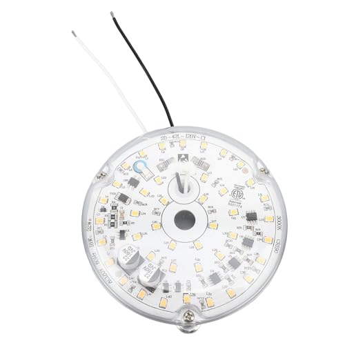3.93in Ceiling Fan LED Light Replacement, 18W AC120V 2000LM Dimmable LED Retrofit Kit, Magnetic Mount LED Fan Light Kits for Ceiling Light (Warm Light 3000K)
