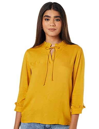 بلوزة بقصة عادية للنساء ولون سادة من براند - سيمبول التابع ل...