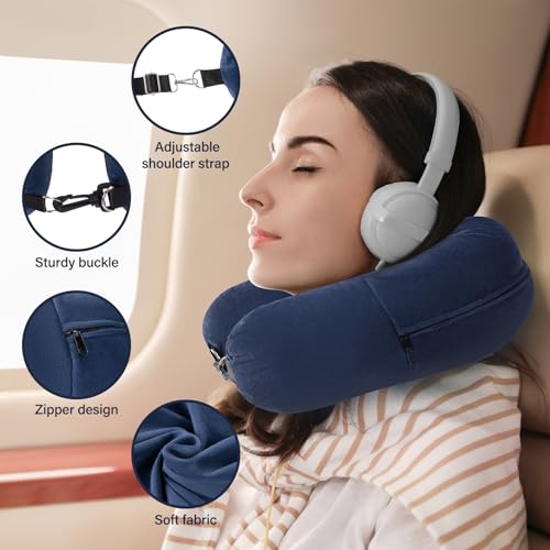 Almohada Plush Ajustable para Viaje Tamaño 2x9cm miniatura 3