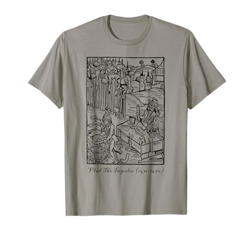 Maglietta Vlad The Impaler Vamipire Tepes Dracula Tee regalo Magliett