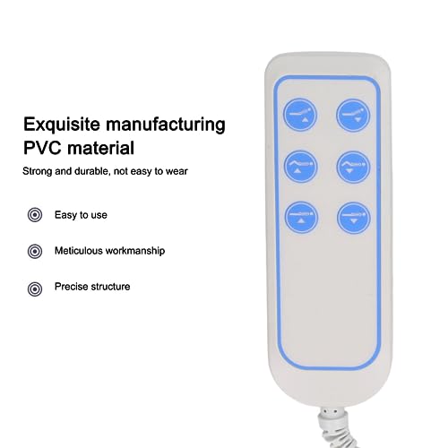 Lifting bed controller,Remote Hand Control Replacement for Motor Hospital Bed Remote Control, Universal Adjust Bed Remote 6 Button Remote Hand Control Controller with 8 Pin