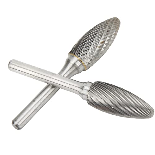 Juego de fresas de carburo simple y doble corte 14mm miniatura 6