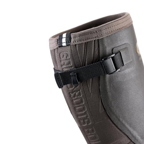 Grubs Highline Herren Gummistiefel, Mahagoni, verstellbar, wadenisoliert, Gummi, mahagoni, 45 EU