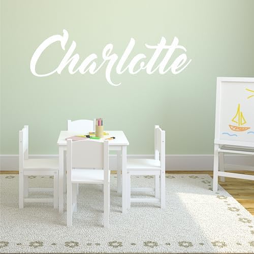 Vinilo personalizado para pared, nombre niña 28 pulgadas ancho miniatura 7