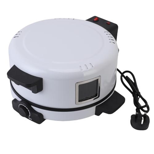 CHICIRIS Pizza Electric Pizza, 11.8 Pulgadas de Pizzería para el Hogar 2000W Calefacción Rápida Cubierta sin Barra Máquina de Horno para Horno para el Hogar Hamburguesa (Enchufe de la UE)