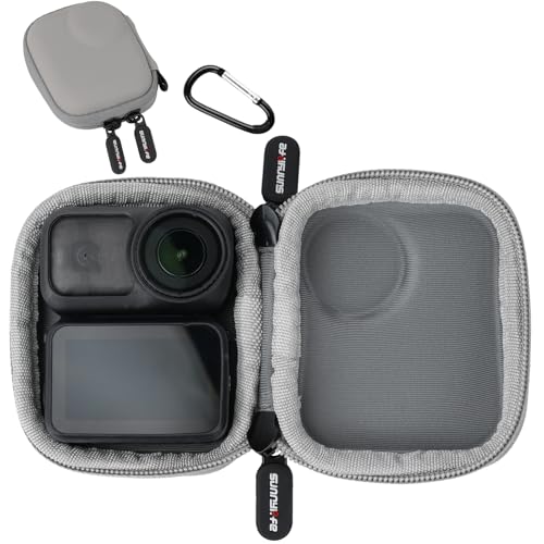 Honlyn Carrying Case for DJI Osmo Nano, Portable PU Storage Travel Bag for Osmo Nano Accessories (Mini bag - Gray)