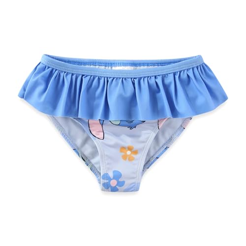 Image of Disney Minnie Mouse Stitch Girls UPF 50+ Long Sleeve Rash Guard and Bikini 2-Piece Swimsuit Set for Toddler to Big Kids