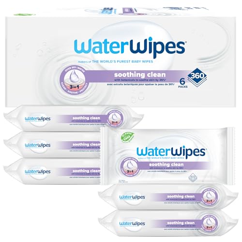 WaterWipes Plastic-Free Soothing Clean 99% Water Based Botanical ...