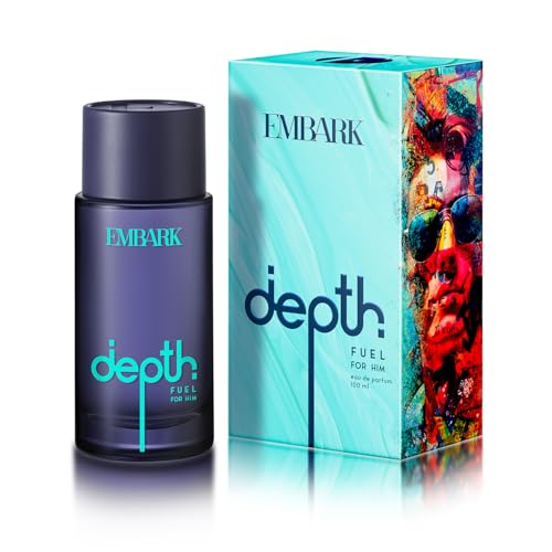 Image of EMBARK Depth Fuel Long Lasting Perfume for Men | 100ml Eau De Parfum | Citrus Aromatic Premium Fragrance | Gift for Men