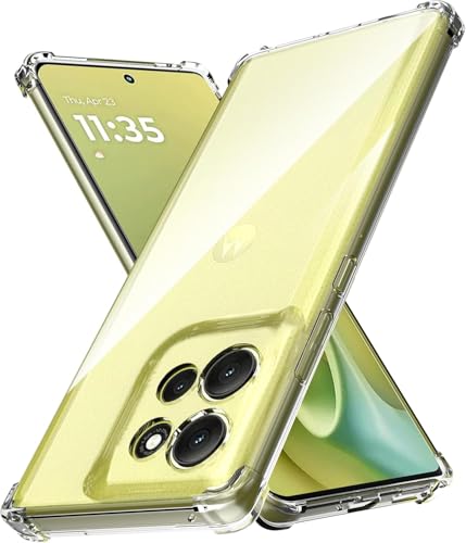 Image of REALCASE Silicone Moto G86 5G / G86 Power 5G Back Cover Case, Scratch Resistant Protective Crystal Clear Transparent Shock Proof Bumper Back Cover Case for Moto G86 5G / G86 Power 5G