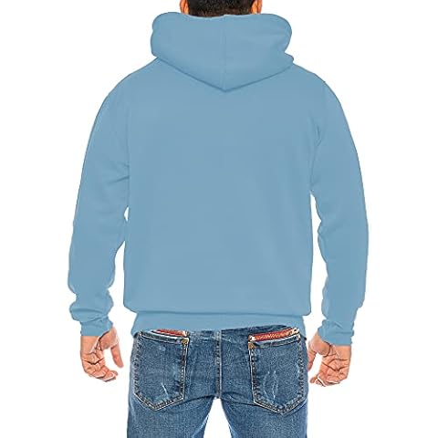 Raff & Taff Hoodie Sweatshirt Sweater Pullover S - 8XL Sport Everyday Leisure Premium Cotton Fleece Inside, sky blue, XXXXXXL Cover