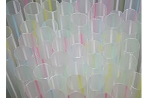 AMKL 120 Count EXTRA WIDE Fat Boba Bubble Tea Smoothie Drinking Straws for Tiered Cakes